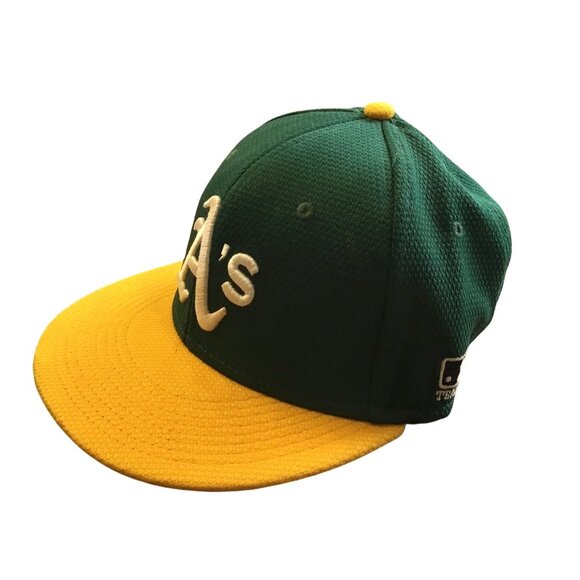 NEW ERA 9FIFTY -ATHLETICS YOUTH BASEBALL HAT BLUE ADJUSTABLE BACK - Picture 4 of 7